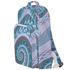 Spiral Fractal Swirl Whirlpool Double Compartment Backpack