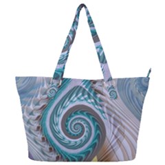 Spiral Fractal Swirl Whirlpool Full Print Shoulder Bag