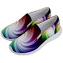 Rainbow Swirl Twirl Men s Lightweight Slip Ons View2