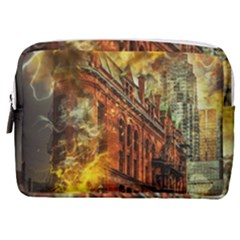 Flat Iron Building Architecture Make Up Pouch (medium) by Pakrebo