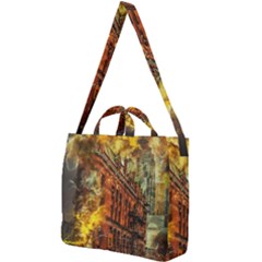 Flat Iron Building Architecture Square Shoulder Tote Bag