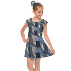 Pattern Texture Form Background Kids  Cap Sleeve Dress by Pakrebo