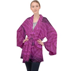 Background Scrapbooking Abstract Velvet Kimono Robe