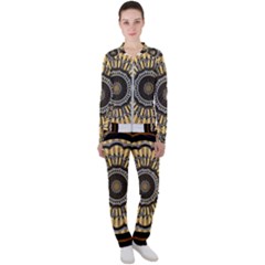 Mandala Pattern Round Ethnic Casual Jacket And Pants Set