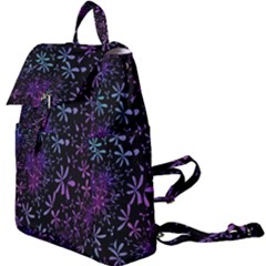 Retro Flower Pattern Design Batik Buckle Everyday Backpack