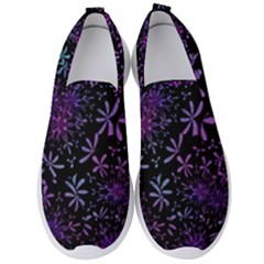 Retro Flower Pattern Design Batik Men s Slip On Sneakers