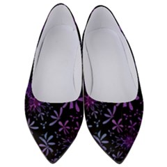 Retro Flower Pattern Design Batik Women s Low Heels