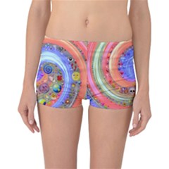 Swirl Vortex Emoji Cyclone Motion Reversible Boyleg Bikini Bottoms by Pakrebo