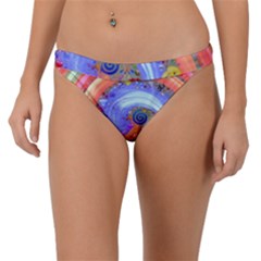 Swirl Vortex Emoji Cyclone Motion Band Bikini Bottom by Pakrebo