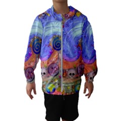 Swirl Vortex Emoji Cyclone Motion Hooded Windbreaker (kids) by Pakrebo