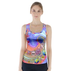 Swirl Vortex Emoji Cyclone Motion Racer Back Sports Top by Pakrebo