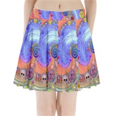 Swirl Vortex Emoji Cyclone Motion Pleated Mini Skirt by Pakrebo