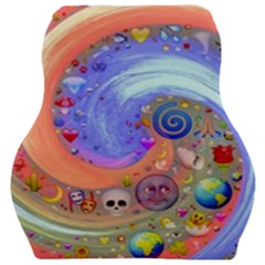 Swirl Vortex Emoji Cyclone Motion Car Seat Velour Cushion  by Pakrebo