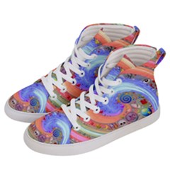 Swirl Vortex Emoji Cyclone Motion Women s Hi-top Skate Sneakers by Pakrebo