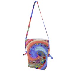 Swirl Vortex Emoji Cyclone Motion Folding Shoulder Bag