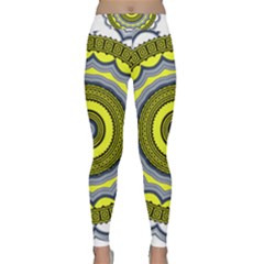 Mandala Pattern Round Ethnic Classic Yoga Leggings by Pakrebo