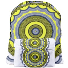 Mandala Pattern Round Ethnic Giant Full Print Backpack by Pakrebo