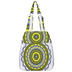 Mandala Pattern Round Ethnic Center Zip Backpack