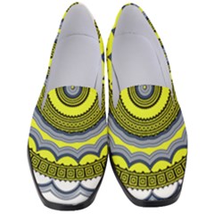 Mandala Pattern Round Ethnic Women s Classic Loafer Heels by Pakrebo