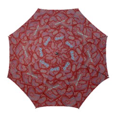 Love Hearts Valentine Red Symbol Golf Umbrellas by Pakrebo