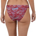 Love Hearts Valentine Red Symbol Band Bikini Bottom View2