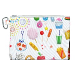 Summer Fair Food Goldfish Canvas Cosmetic Bag (xl)