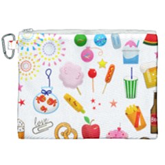 Summer Fair Food Goldfish Canvas Cosmetic Bag (xxl)