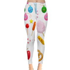 Summer Fair Food Goldfish Inside Out Leggings