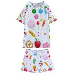 Summer Fair Food Goldfish Kids  Swim Tee And Shorts Set