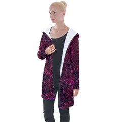 Retro Flower Pattern Design Batik Longline Hooded Cardigan