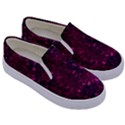 Retro Flower Pattern Design Batik Kids  Canvas Slip Ons View3