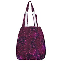 Retro Flower Pattern Design Batik Center Zip Backpack