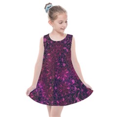 Retro Flower Pattern Design Batik Kids  Summer Dress