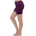 Retro Flower Pattern Design Batik Lightweight Velour Yoga Shorts View2