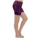 Retro Flower Pattern Design Batik Lightweight Velour Yoga Shorts View3