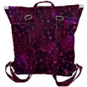 Retro Flower Pattern Design Batik Buckle Up Backpack View3