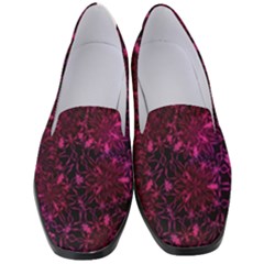 Retro Flower Pattern Design Batik Women s Classic Loafer Heels