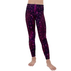 Retro Flower Pattern Design Batik Kids  Lightweight Velour Leggings