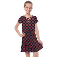 Pattern Design Artistic Decor Kids  Cross Web Dress by Pakrebo