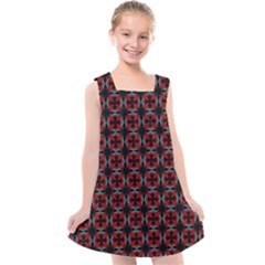 Pattern Design Artistic Decor Kids  Cross Back Dress