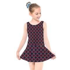 Pattern Design Artistic Decor Kids  Skater Dress Swimsuit