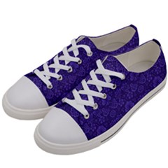 Wallpaper Seamless Damask Wall Women s Low Top Canvas Sneakers by Pakrebo