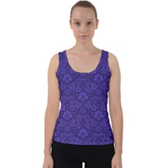 Wallpaper Seamless Damask Wall Velvet Tank Top