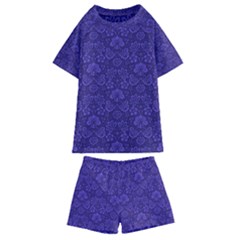 Wallpaper Seamless Damask Wall Kids  Swim Tee And Shorts Set