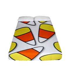 Candy Corn Halloween Candy Candies Fitted Sheet (full/ Double Size) by Pakrebo