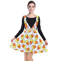 Candy Corn Halloween Candy Candies Plunge Pinafore Dress