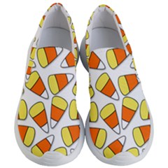 Candy Corn Halloween Candy Candies Women s Lightweight Slip Ons by Pakrebo