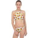 Candy Corn Halloween Candy Candies Racer Front Bikini Set View1