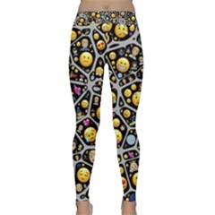 Mental Emojis Emoticons Icons Classic Yoga Leggings by Pakrebo