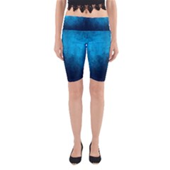 Deep Ocean Yoga Cropped Leggings by LoolyElzayat